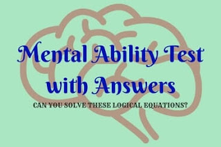 Mental Ability Test: Reasoning Puzzle Questions and Answers