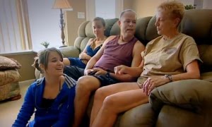 Image: Mary Shearing gave birth to twin daughters in November 1992 at the age of 53