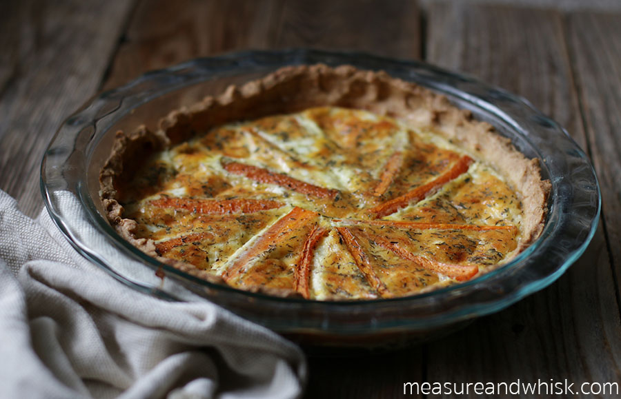 Roasted Carrot and Parmesan Quiche Measure & Whisk Real food cooking