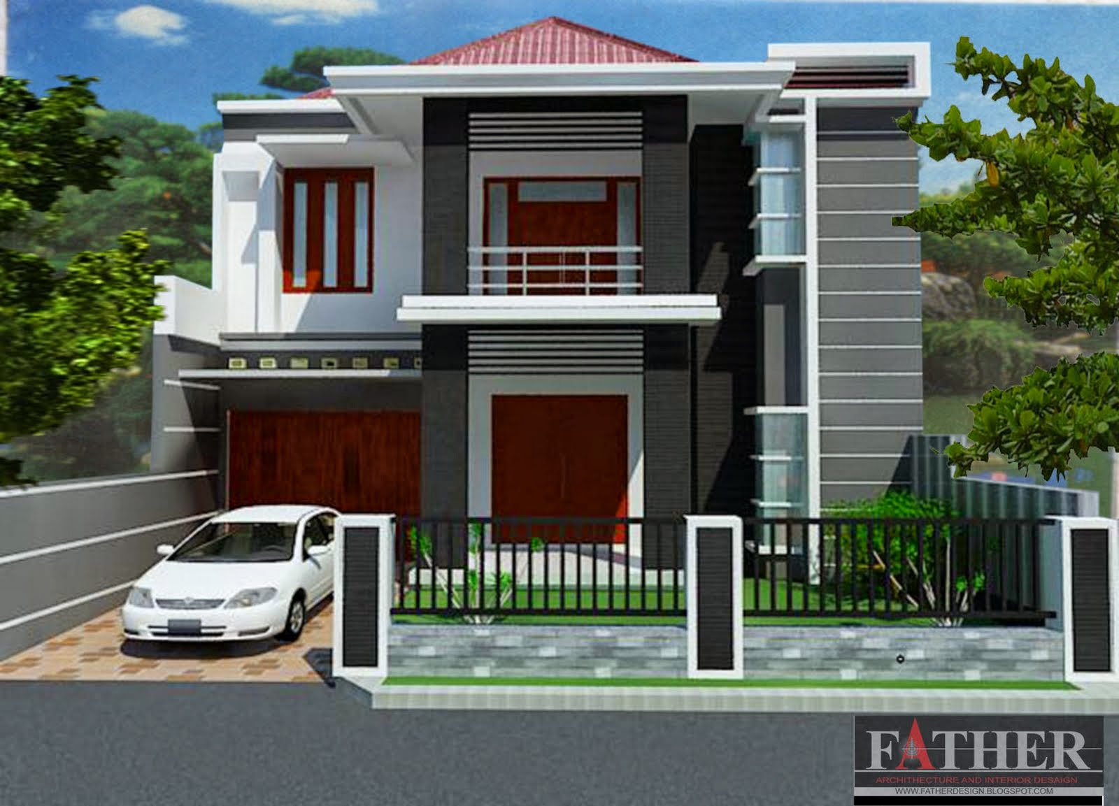 Desain Rumah Tebaru Desain rumah minimalis 2 lantai type 