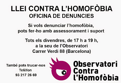 OFICINA DENUNCIES HOMOFÒBIA