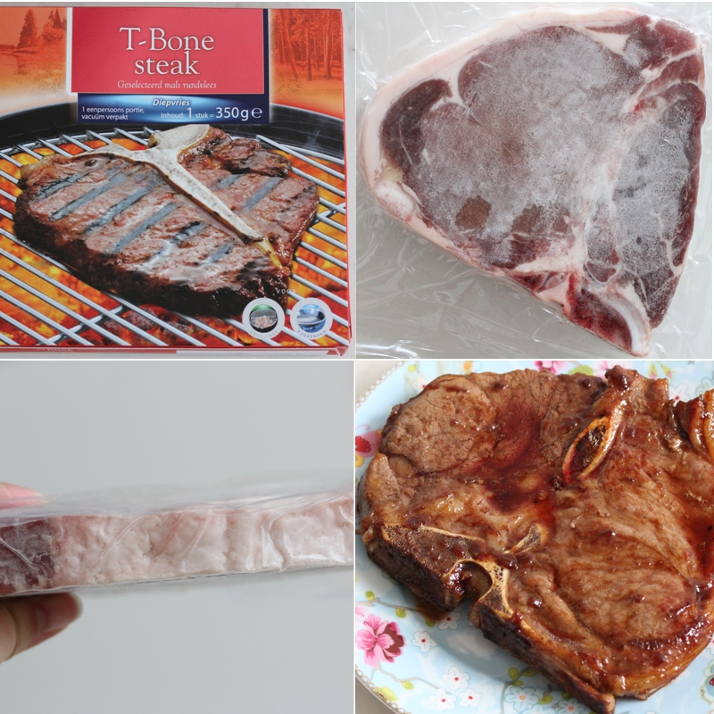 Aldi supermarket freezer section t-bone steak 