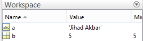 workspace matlab workspace matlab