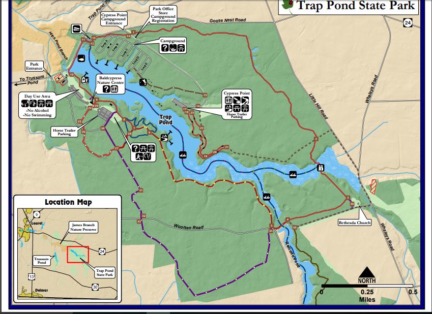 MidAtlantic DayTrips Reflections on Trap Pond