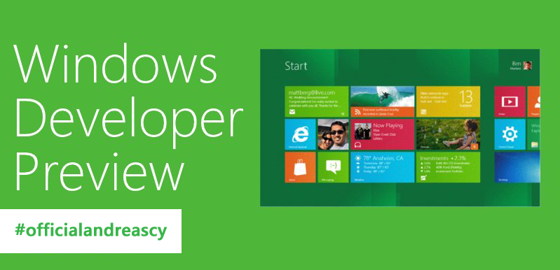 Extend Expiration Date of Windows 8 Developer Preview For One More Year