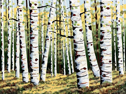 buy aspen tree painting