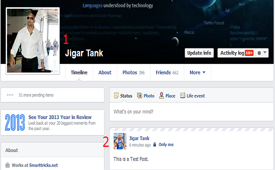 Use Two Different Profile Picture On Facebook