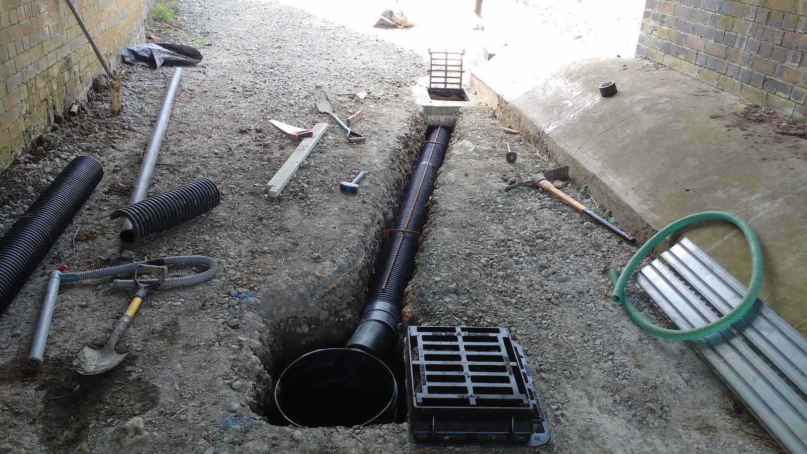 GWSR Estates Management — Drainage: New gully drain sunk