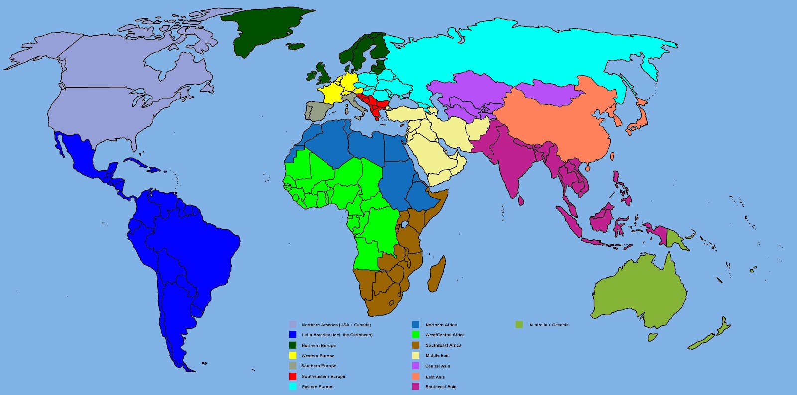 Empires and Generals: Regions of the world