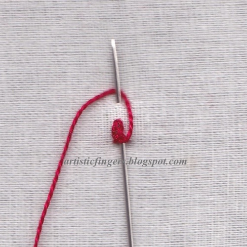 artisticfingers Stitch tutorial Single knotted cable chain stitch