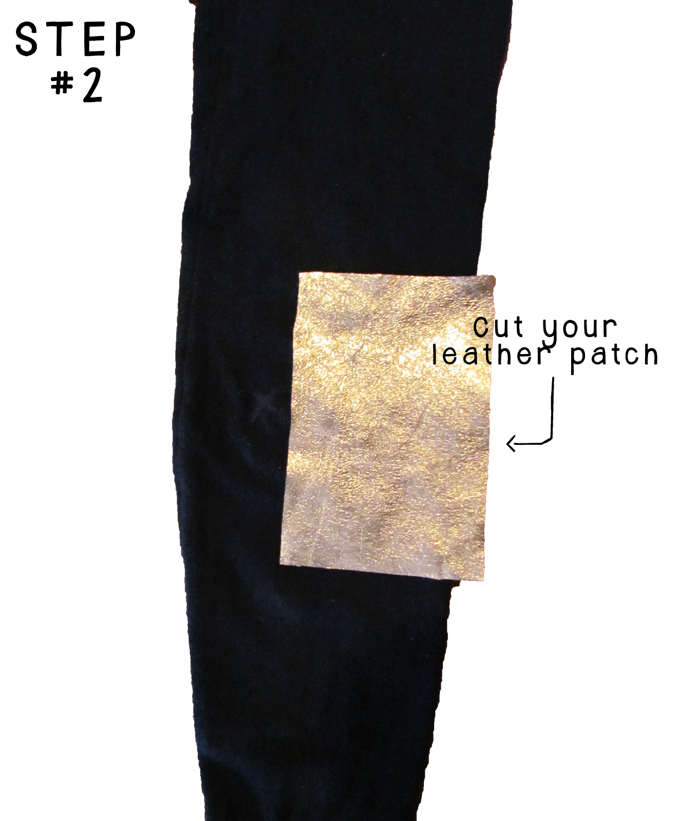 j. loves style Leather Elbow Patch DIY