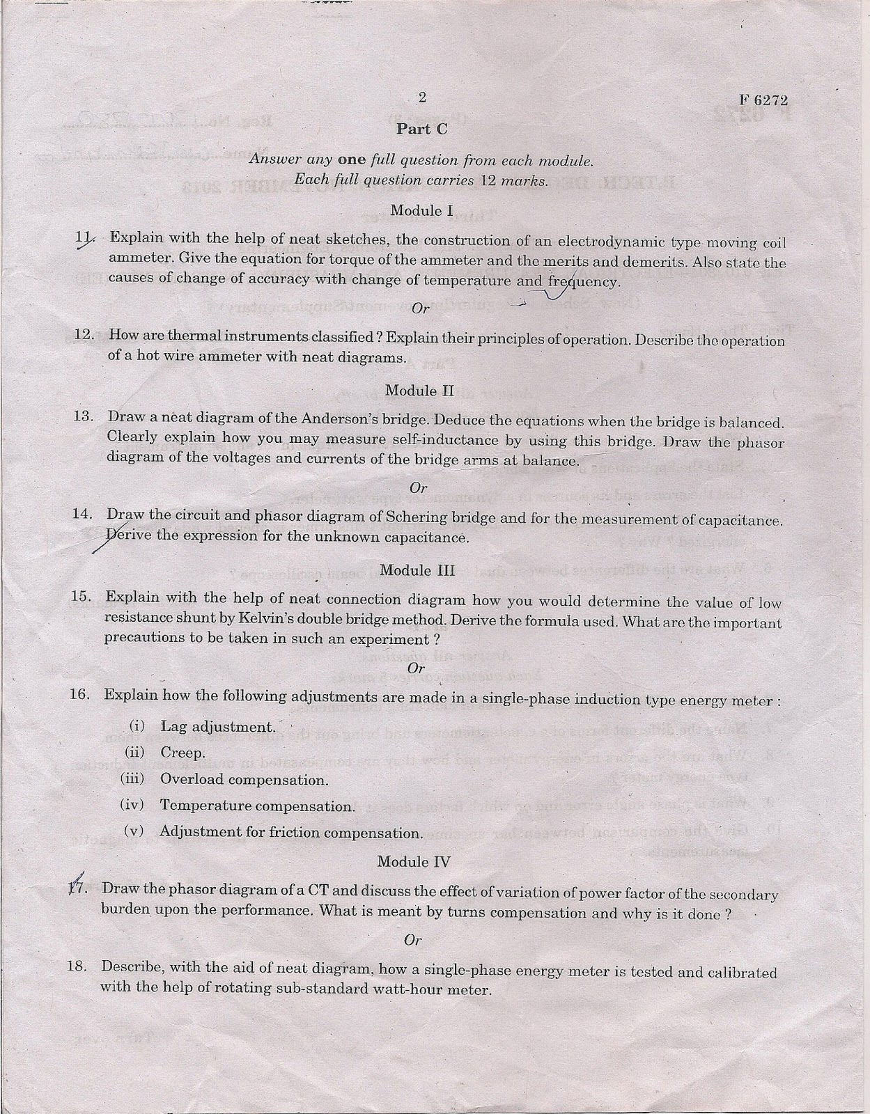 M.G University Question Papers B.Tech M.G University EEE Electrical