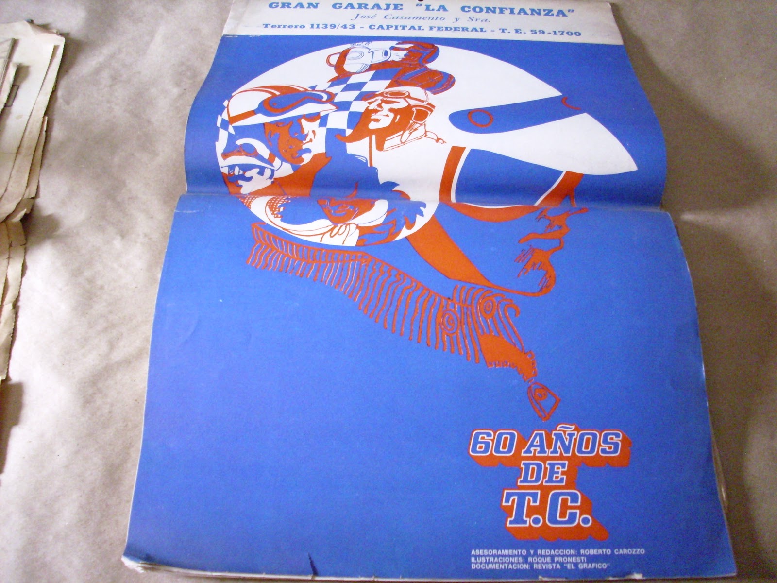 LIBROS1971 Antiguo Almanaque 60 Años De Turismo Carretera Año 1969