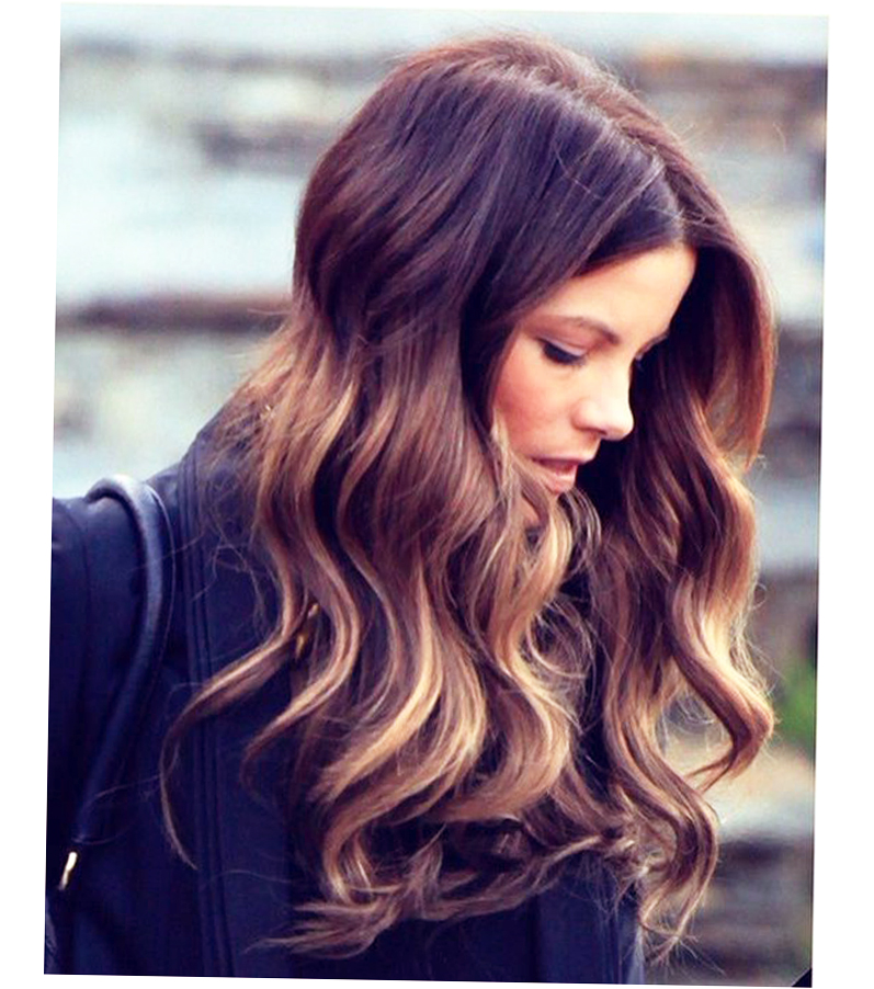 Balayage Highlights on Dark Hair Style - Ellecrafts