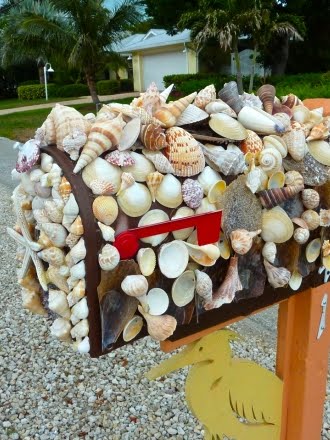 seashell mailbox