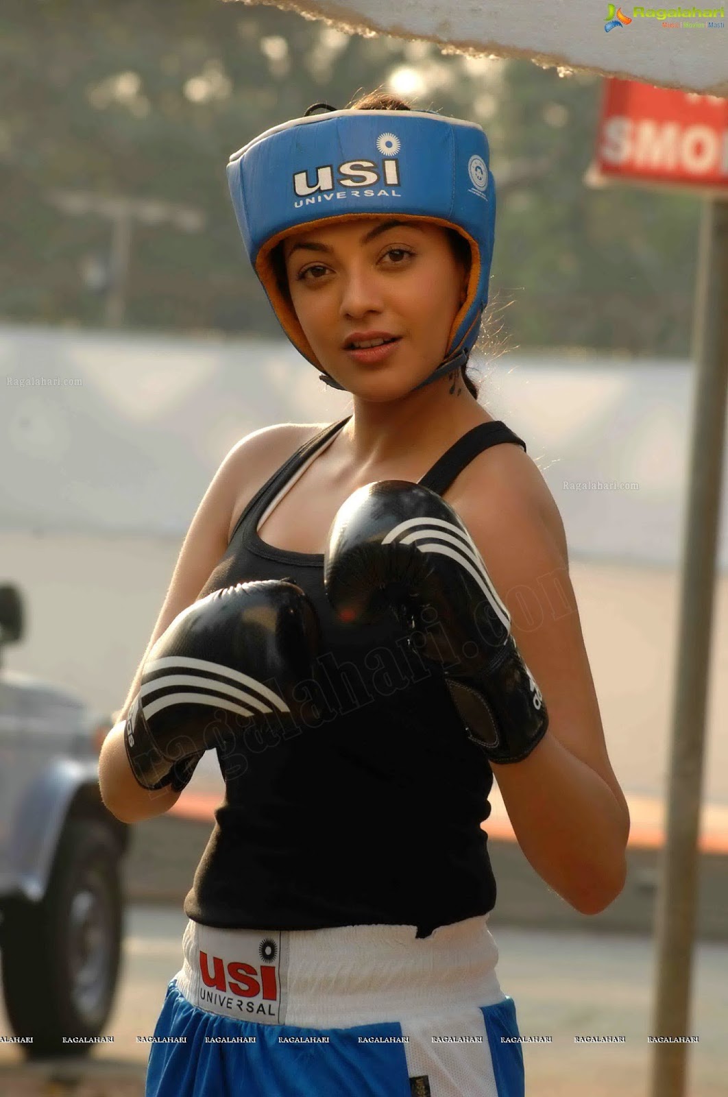 Kajal as boxer