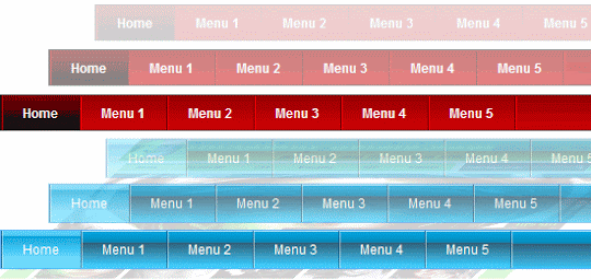 Menu Navigasi Horisontal Blog