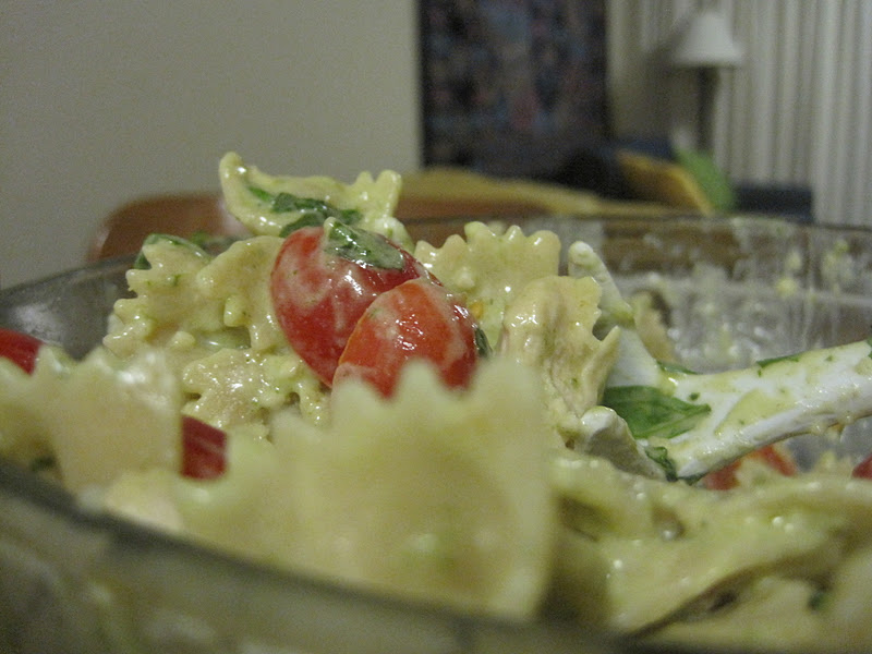 for the love of food and my father Grilled Chicken and Pesto Farfalle