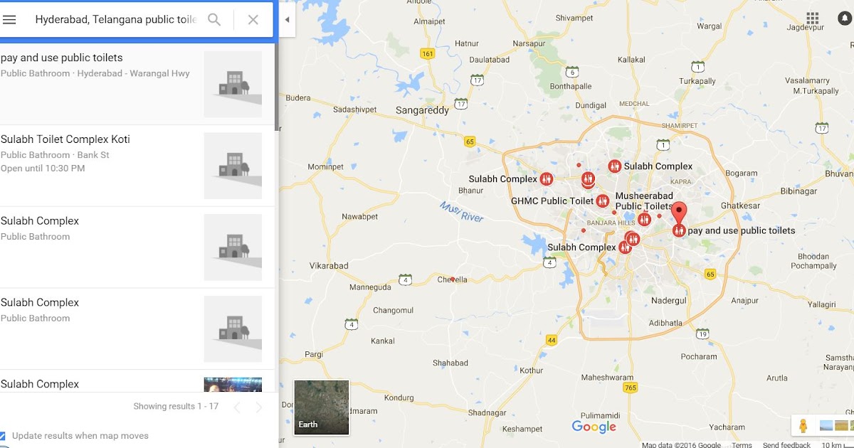 Latest Technology Information Public Toilets Location Now On Google Maps