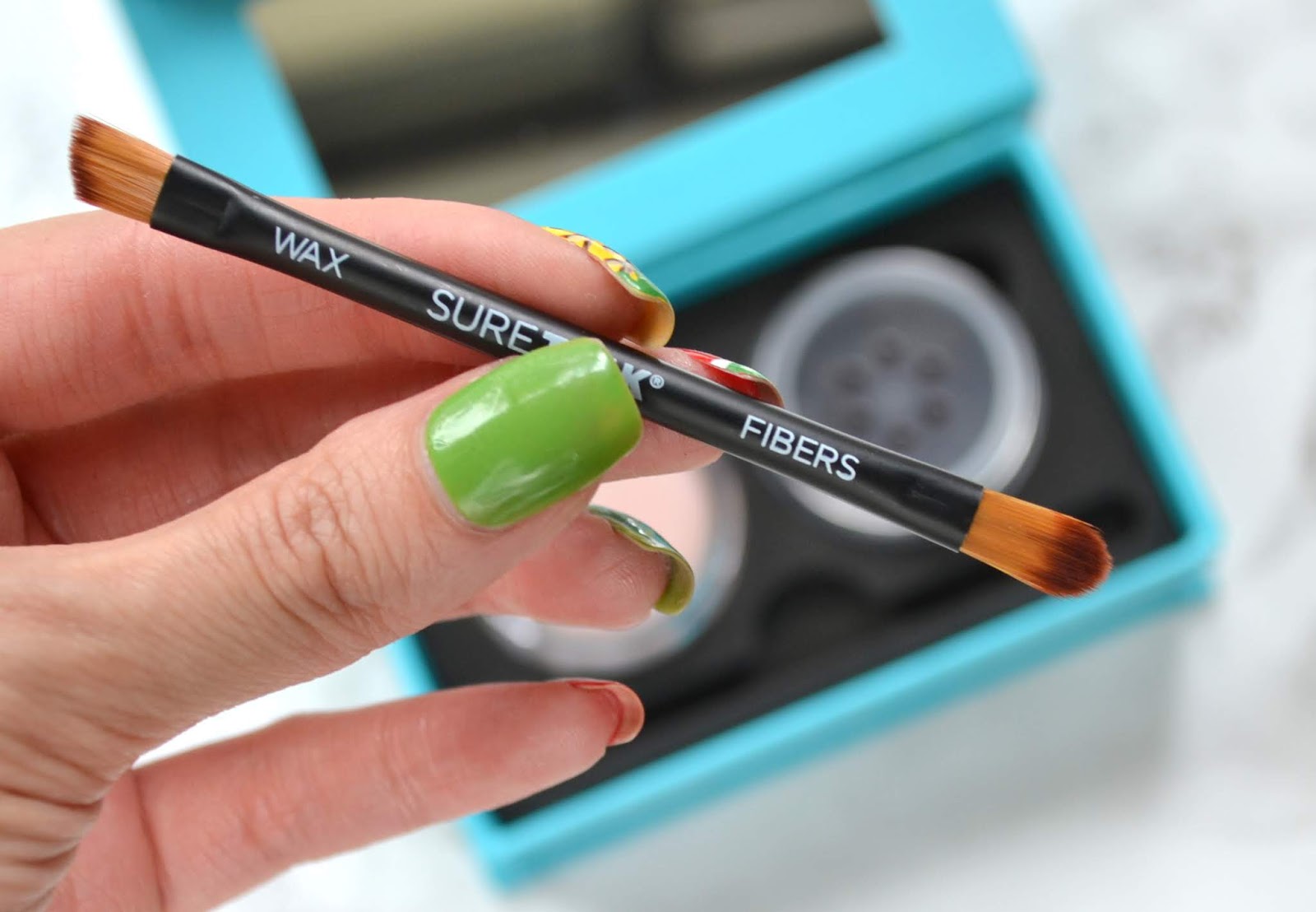 BEAUTY SureThik Eyebrow Thickening Fibers with Before and After and