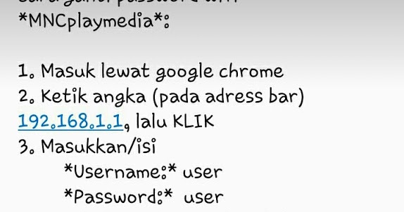 Featured image of post Cara Ganti Password Wifi Mnc Play Lewat Hp Cara merubah password ini bisa dilakukan melalui pc maupun smartphone