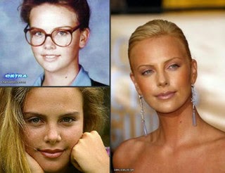 Charlize Theron Plastic Surgery Nose Job Breast Implants Before And