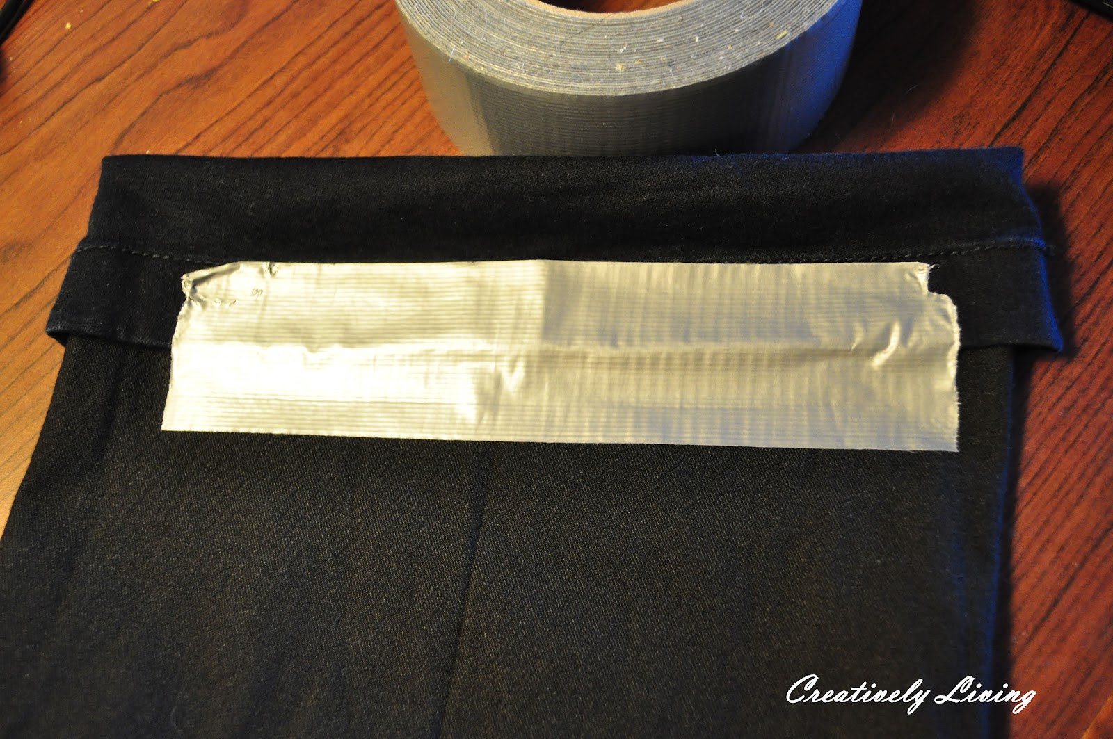 Hemming your pants....with duck tape! - Creatively Living Blog
