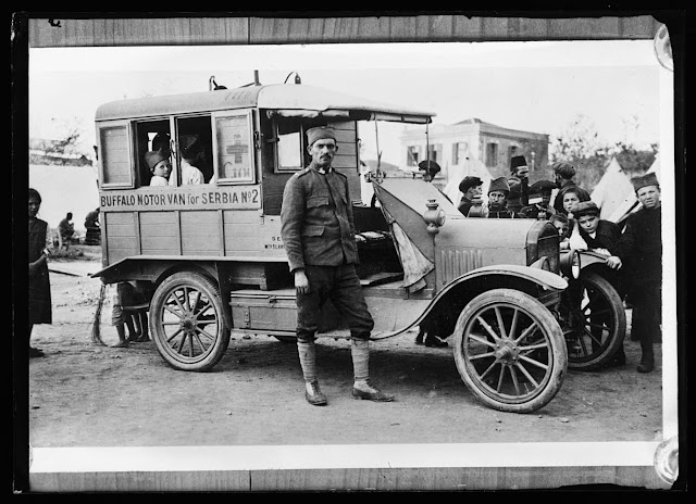 Buffalo motor van A.R.C. ambulance in Serbia