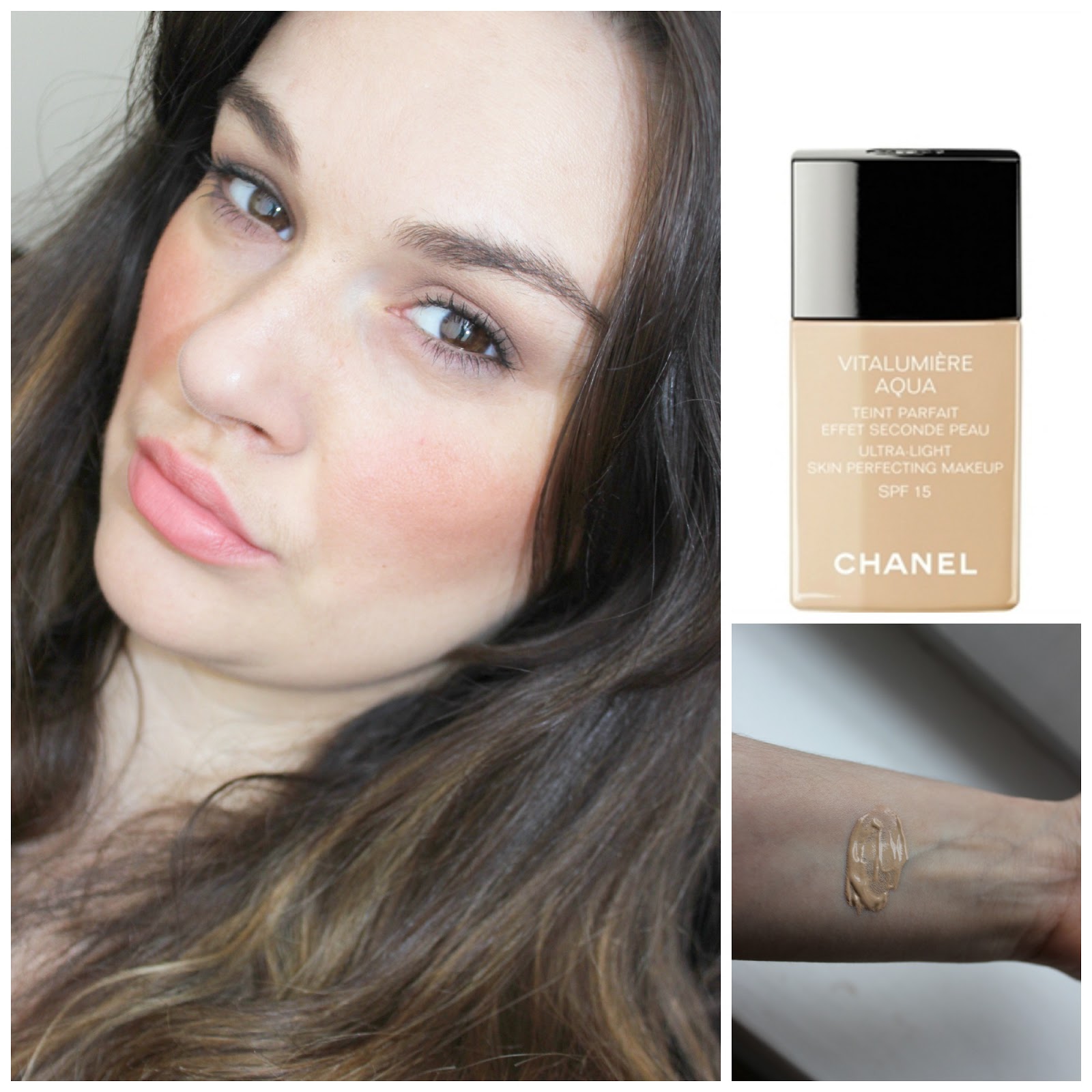 Chanel Vitalumiere Aqua Ultra Light Skin Perfecting Makeup SPF 15 - Beauty  Review