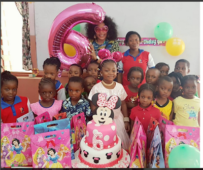 Star Actress, Kemi Afolabi Celebrates Her Beautiful Daughter On Her 6th Birthday Kemid