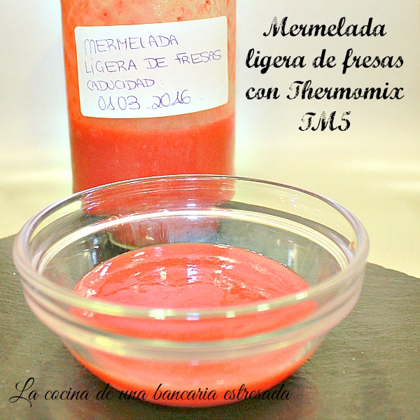 Receta de mermelada ligera de fresas con Thermomix TM5