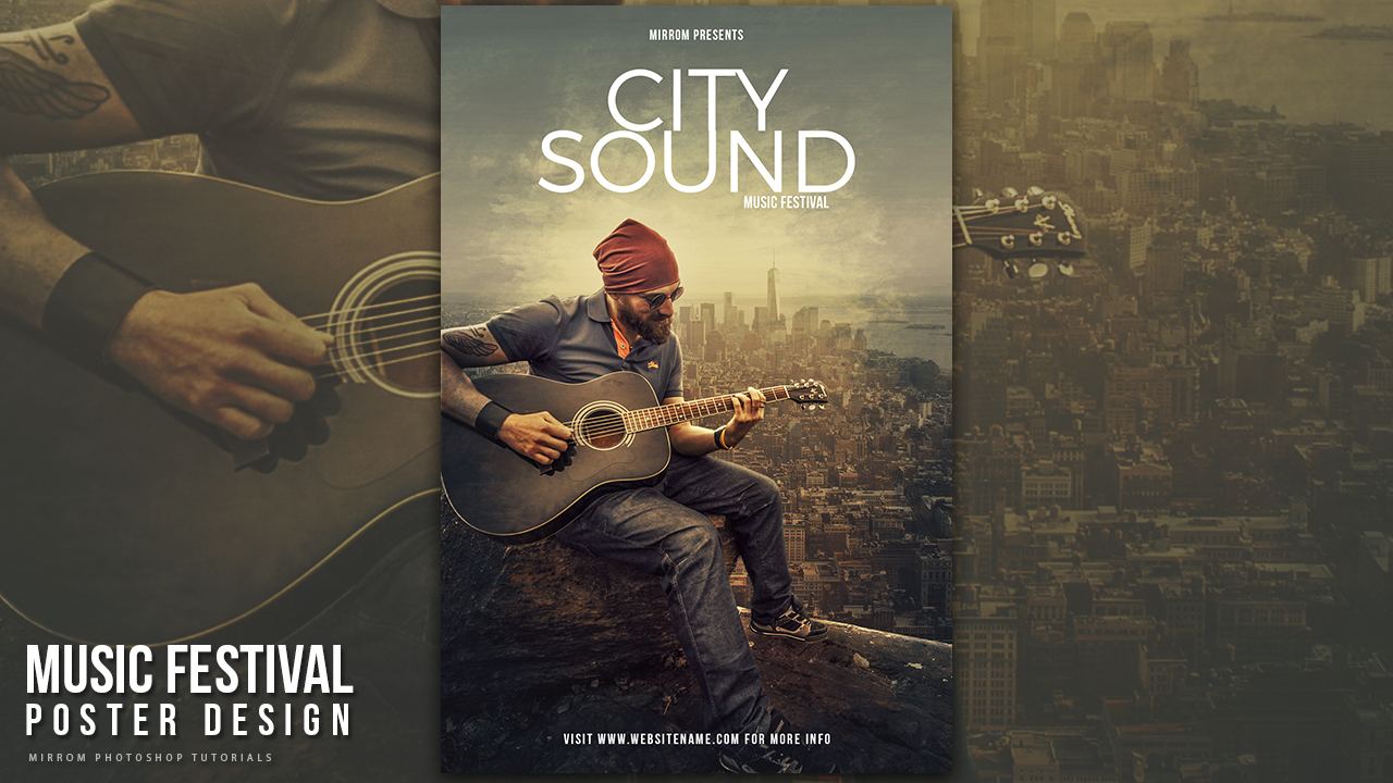 Create a City Sound Music Poster Design In Photoshop CC