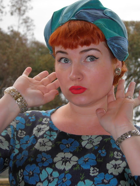 Vintage Musings Of A Modern Pinup: New Hat, Confetti Lucite, Fur and ...