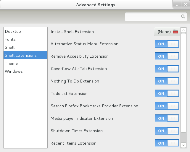 Ultra Random Thoughts: 10 + GNOME Shell extensions that I found useful