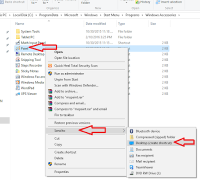 How to Create Desktop Shortcut of Windows Accessories in Windows 10,where is windows accessories,hwo to open windows accessories,shortcut key to open windows tool,windows accessories shortcut key,desktop shortcut for windows accessories,notepad,paint,remote desktop connection,snipping tool,steps recorder,sticky notes,windows 10 accessories,how to open windows 10 windows accessories,windows 8.1,Desktop (Create Shortcut),file location,accesssories tool Create Shortcut of Windows Accessories Character map, internet explorer, math input panel, notepad, paint, remote desktop connection, snipping tool, steps recorder, sticky notes, windows fax and scan, windows journal   Click here for more detail...