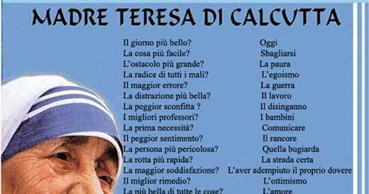 Amici-in-allegria: Madre Teresa di Calcutta