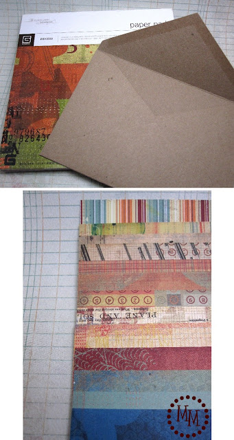 train ticket envelope liner scrapbook paper