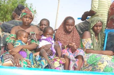 Photos: Troops carry out special operation, rescue women and children abducted by Boko Haram