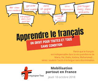 L’apprentissage du français est un droit pour toutes et tous sans discrimination - https://echosdu12.blogspot.com/