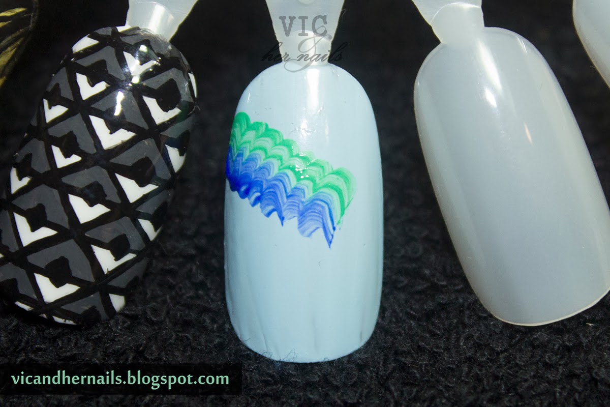 Vic and Her Nails: One Stroke Fish Tail Nail Art Tutorial