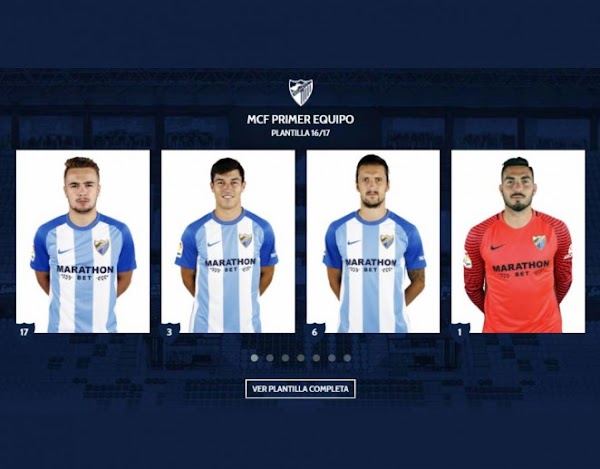 Málaga, dorsales oficiales para la temporada 2017/2018