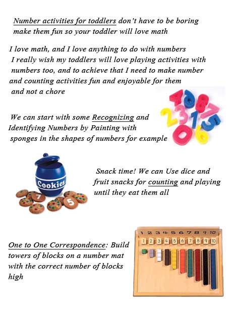 Number Activities For Toddlers Toddlers Activities