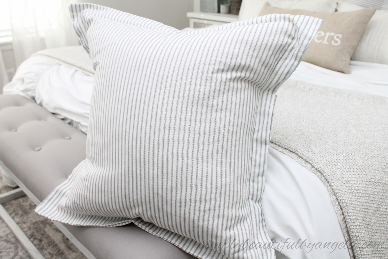 DIY Euro Pillows with Flanges