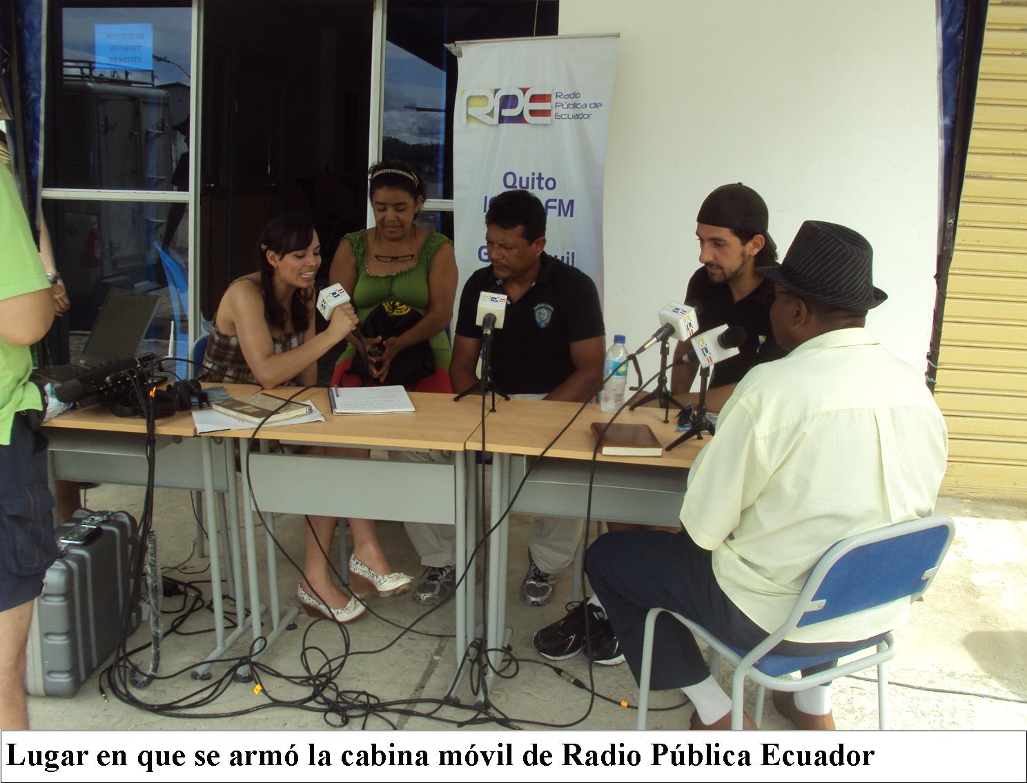 Tonchigüe al día Radio Pública Ecuador transmitió programa desde Tonchigüe