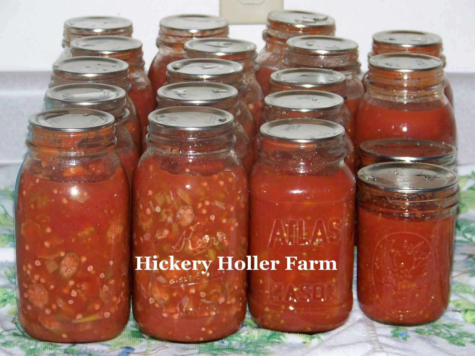 Hickery Holler Farm Canning Okra And Tomatoes
