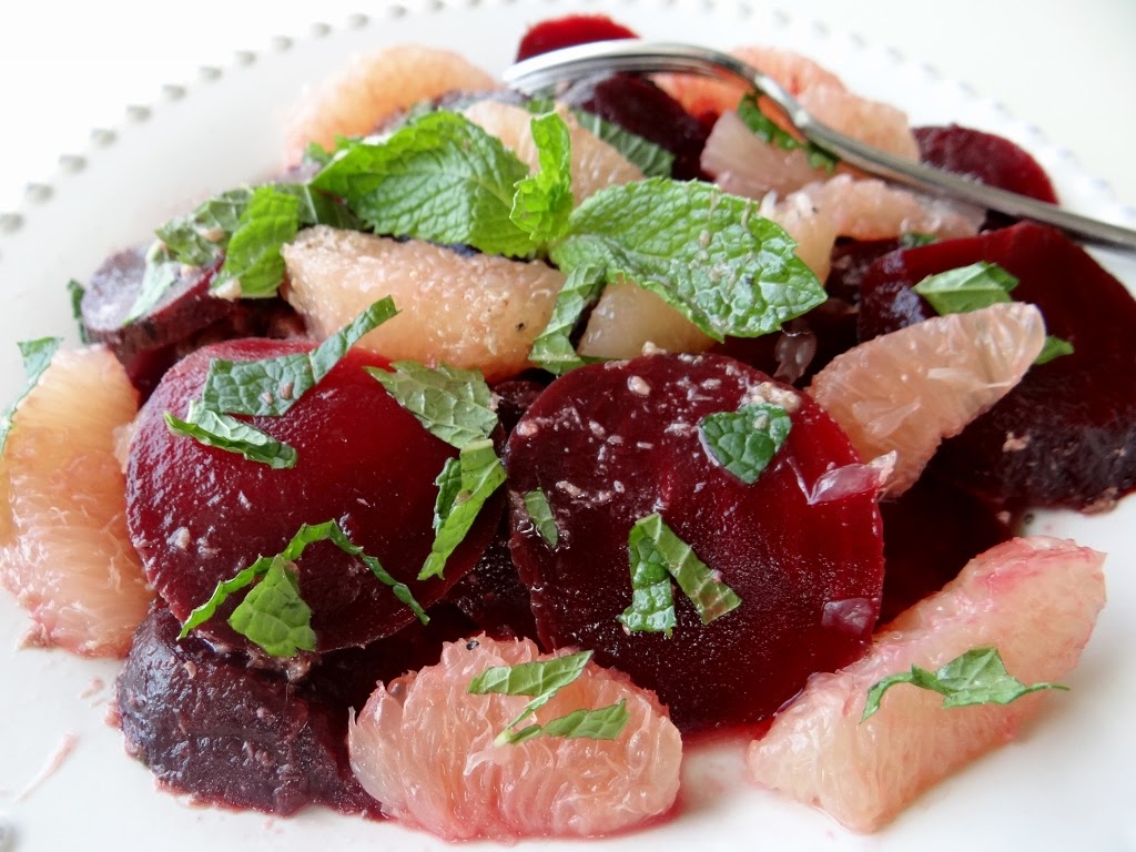 ...a quiet life... roasted beet and grapefruit salad