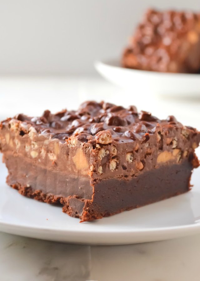 Peanut Butter Cup Crunch Brownies Serena Bakes Simply From Scratch