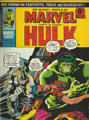 Mighty World of Marvel #153, Hulk vs the Rhino