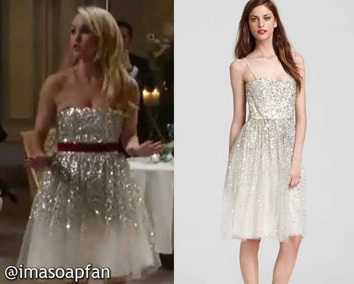 Lulu Falconeri's New Year's Eve Sequined Tulle Dress - General Hospital ...
