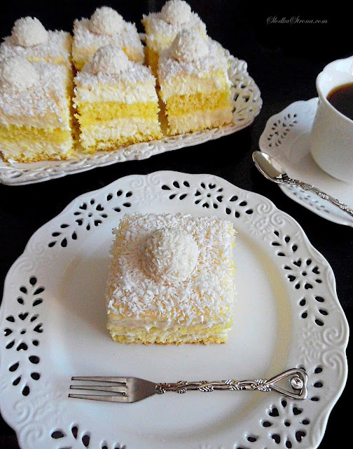 Ciasto "Rafaello" - Najlepsze - Przepis - Słodka Strona
